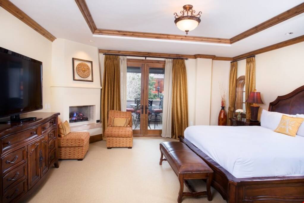 Get a good night's sleep in the master bedroom.
