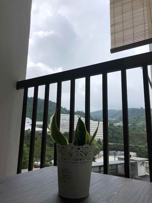 little balcony to chill facing local farms