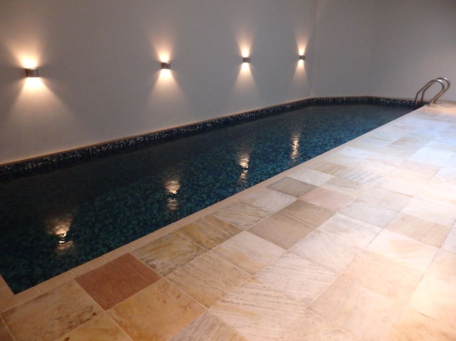 9 metre long swimming pool next to the guest room (not heated)