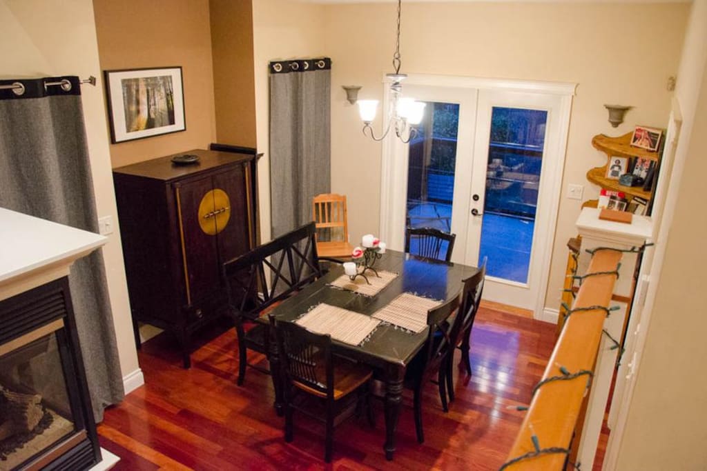 Dining room shared with residents.