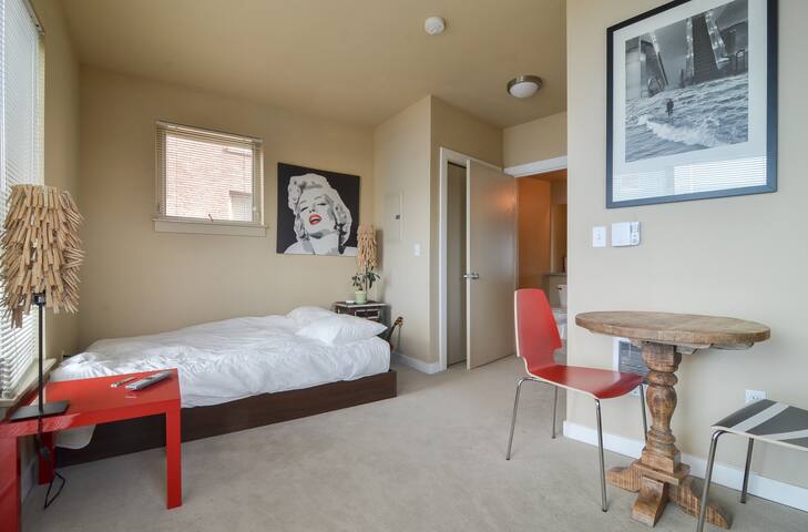 Capitol Hill Studio. Clean. Modern. 
98 Walk Score