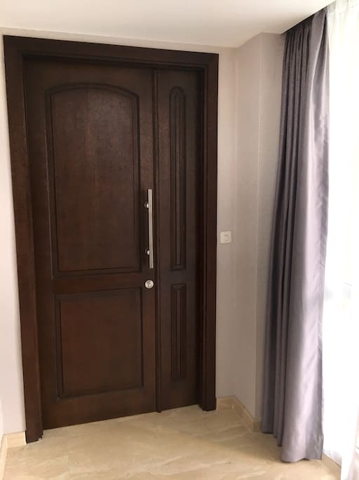 Private entrance from a private elevator
