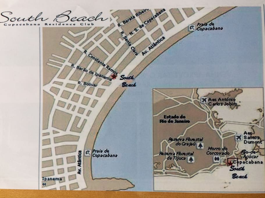 Mapa com a localização