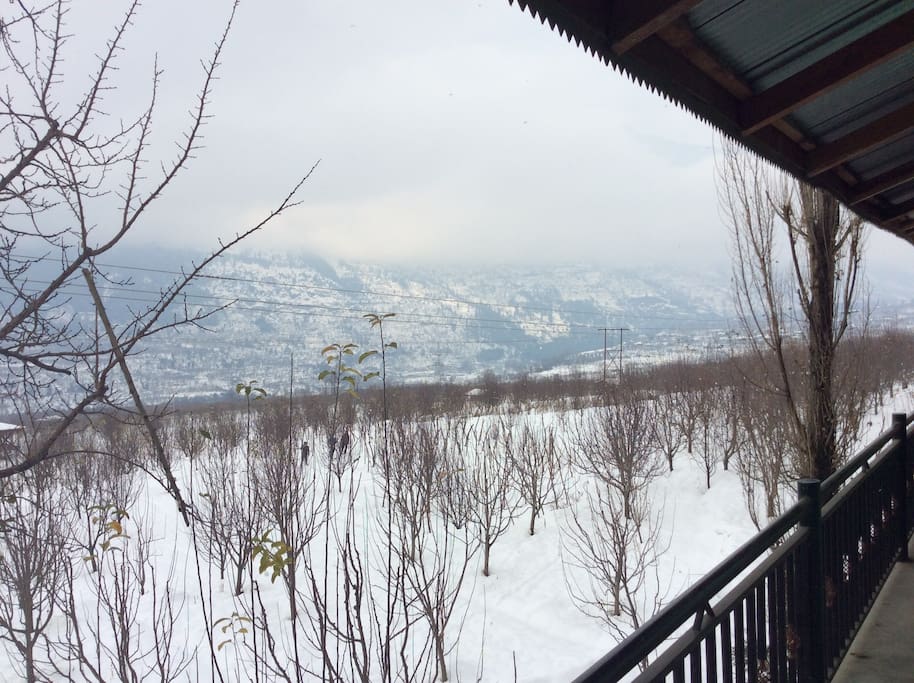 In winter time view from Varamda