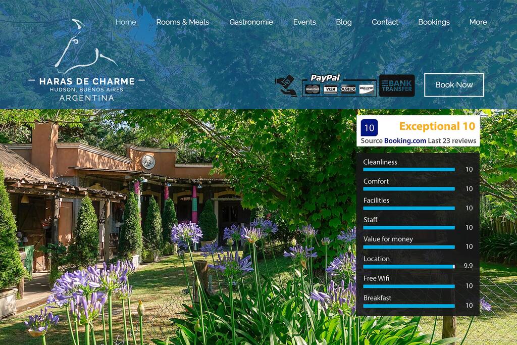 Calificación excepcional 10 de booking, según nuestros huéspedes