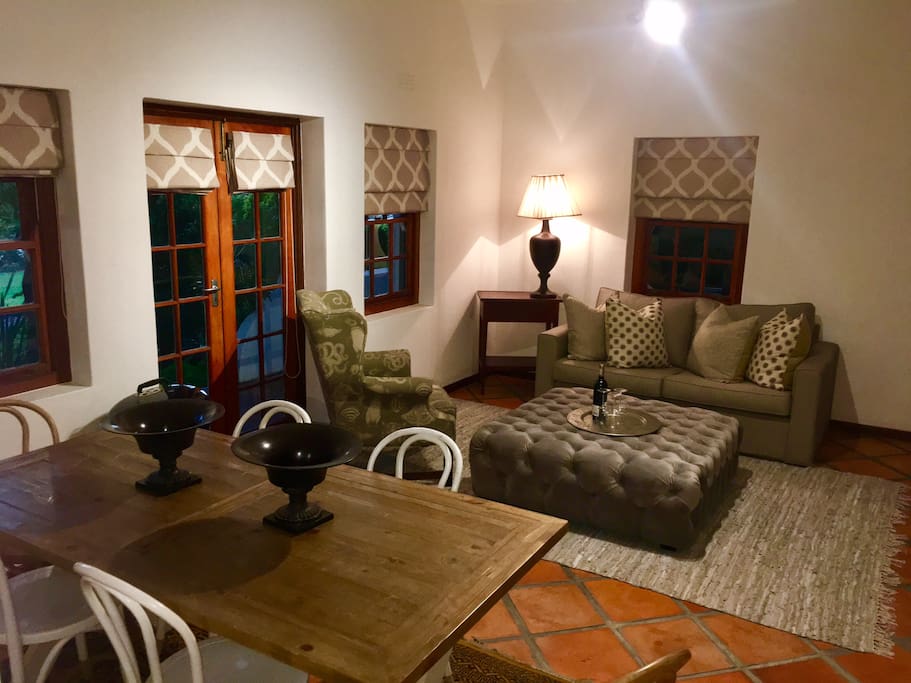 Lounge with sleeper couch