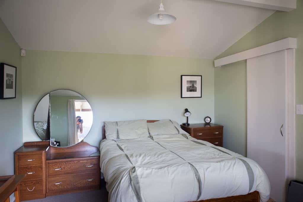 Double bed, antique oak furniture