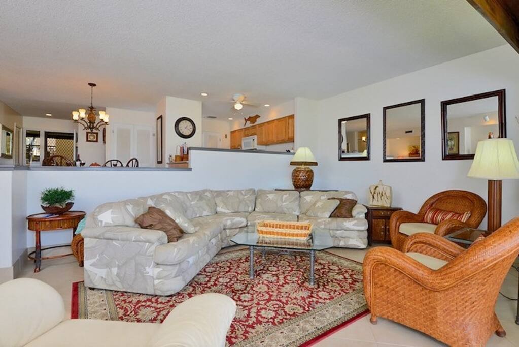 spacious living room
