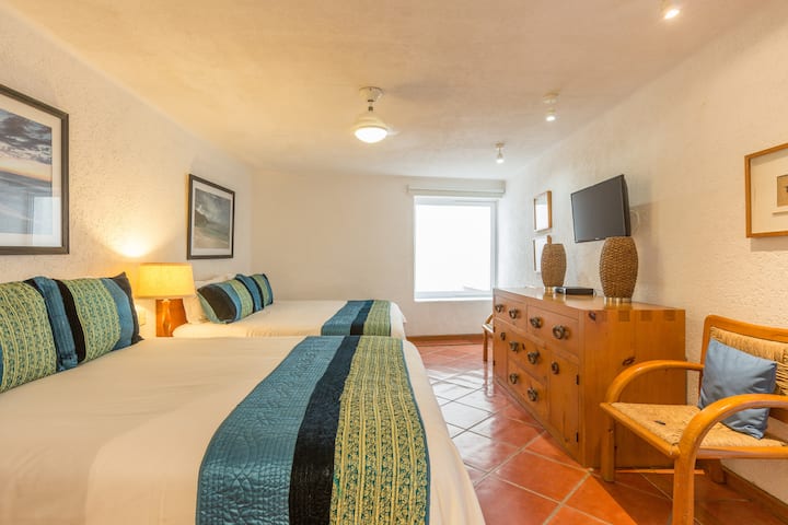 Bedroom with a King and Queen bed. Wifi is throughout the villa!