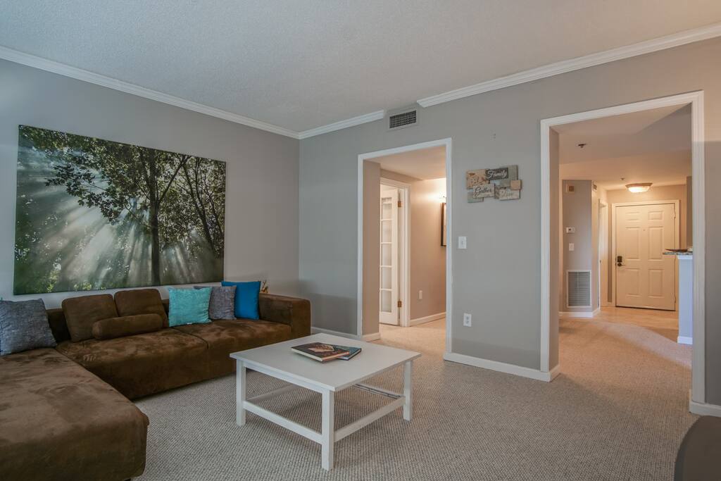 Spacious and comfortable living room area
