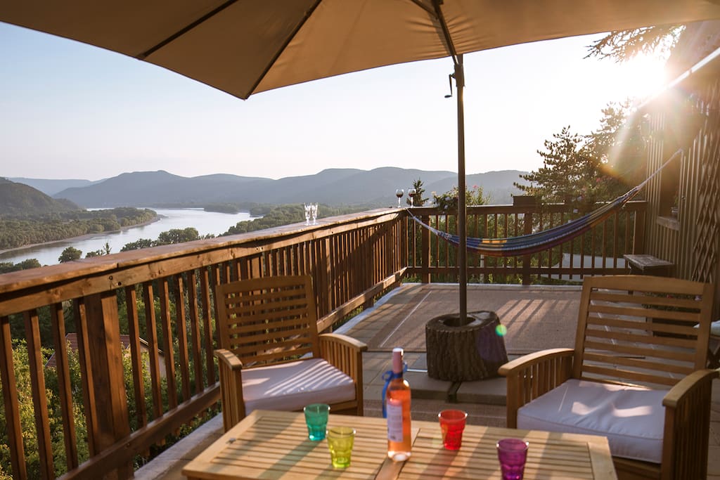 ODU House has a nice terrace with a fantastic view ...