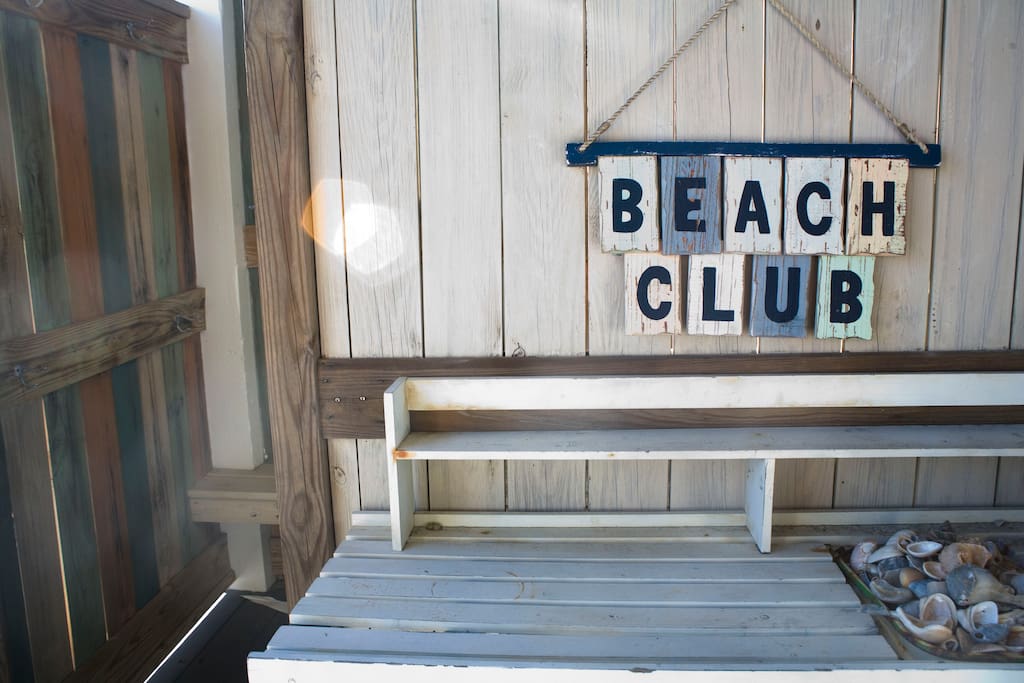 Beach Club- Outdoor deck and Shower