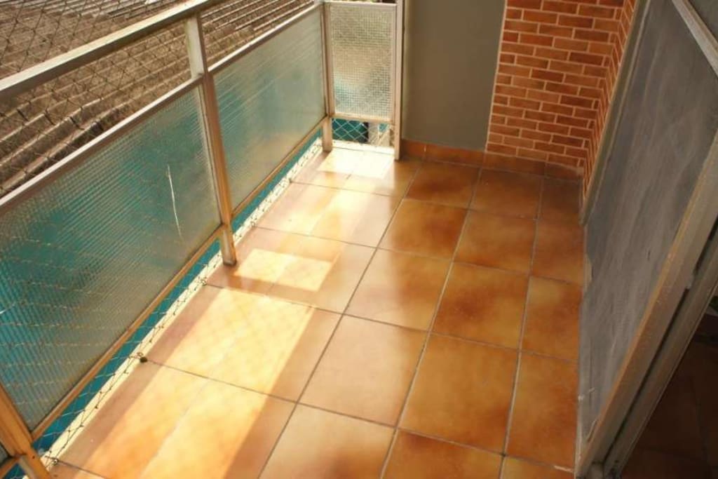 varanda dos quartos