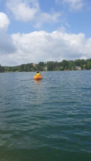 Kayaking on the Lake