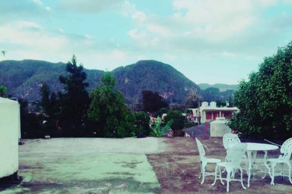 Vista de la casa