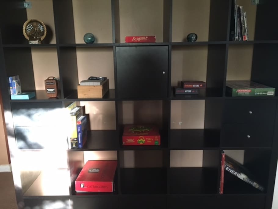 Game and book wall