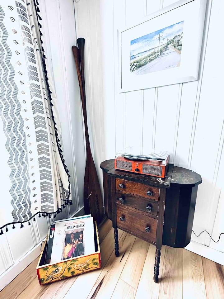 Record player with my grandmother's old records