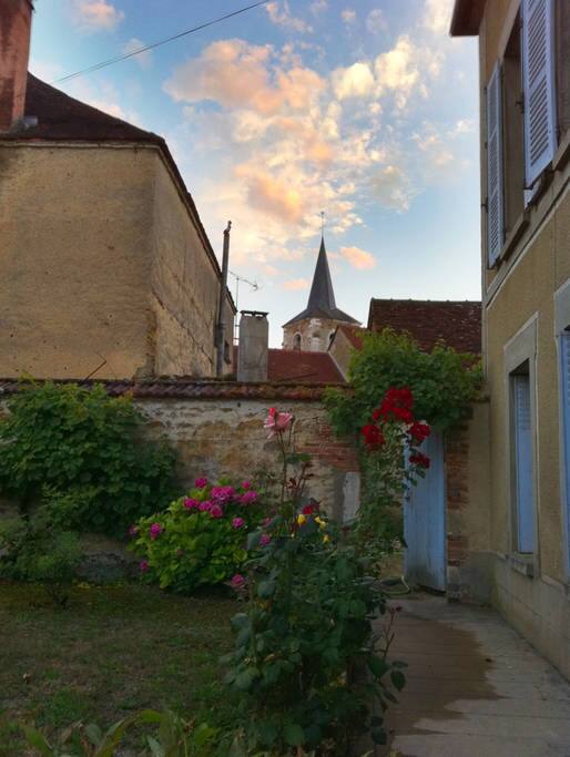 View of the church from the front garden.