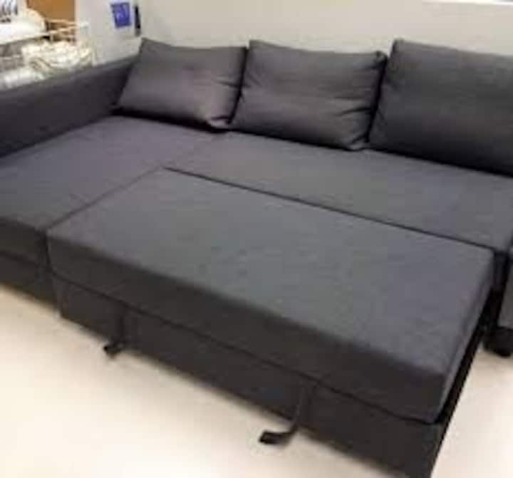 Sofá cama con una zona tumbada de 140 x 204 cm