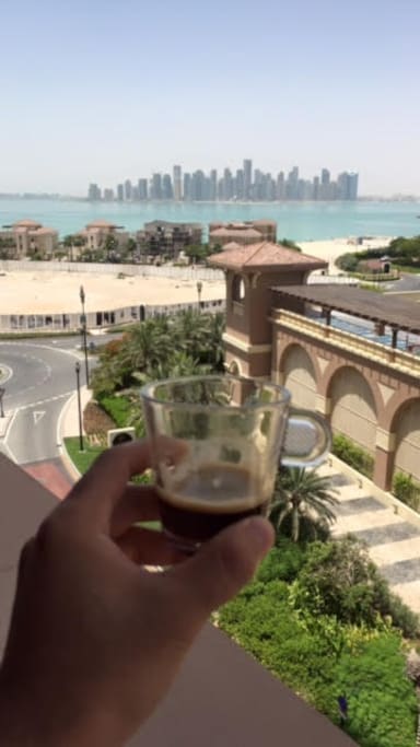Enjoy an expresso with a gorgeous view of WestBay