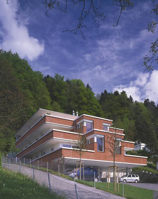 Kleinwohnanlage am Waldrand