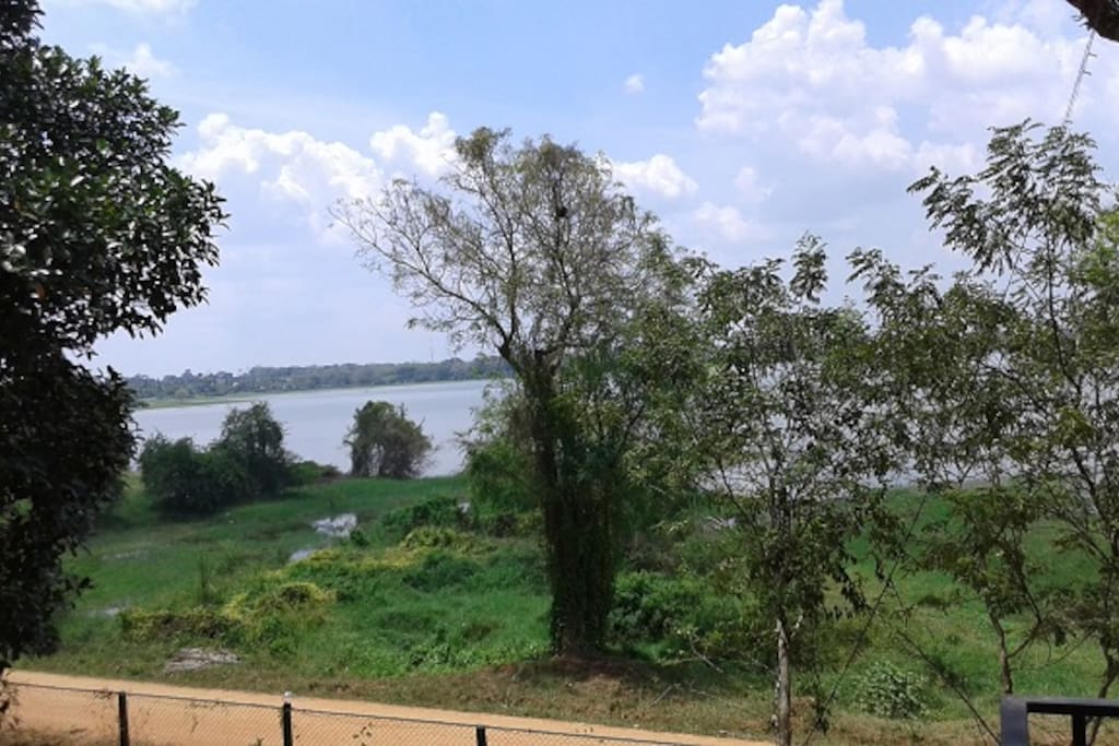 the view of Thissa Wewa lake