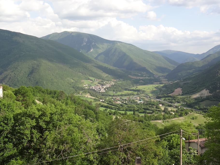 panorama breathtaking sulla Val Nerina