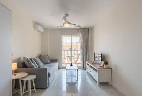 ⭐ 3min to Beach⭐Terrace⭐SmartTV⭐Full Kitchen⭐