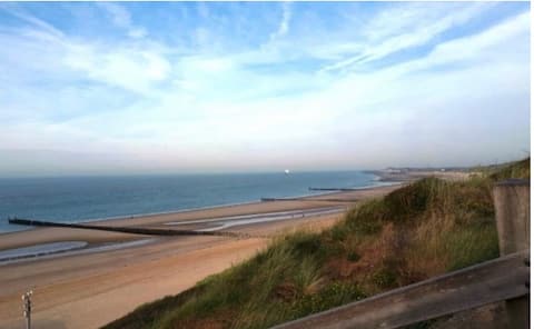Sunny Chalet hinter den Dünen mit kleinem Garten