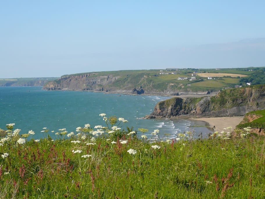 View of Broad Haven taken from coast path