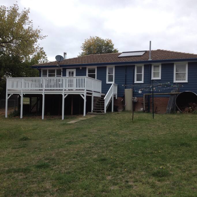 Rear view of house