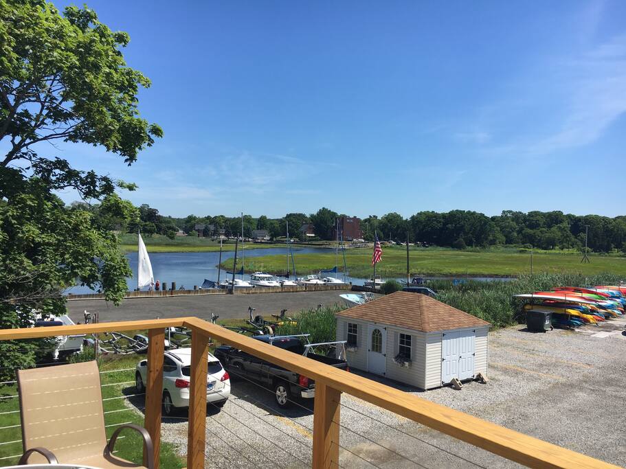 View from the deck over the river