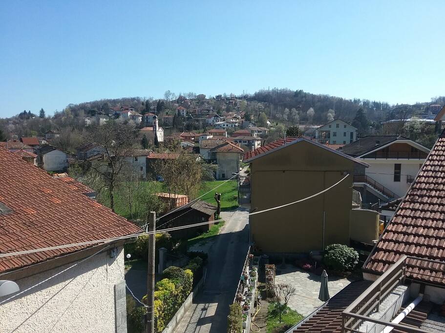 Vista dall'alto del B&B