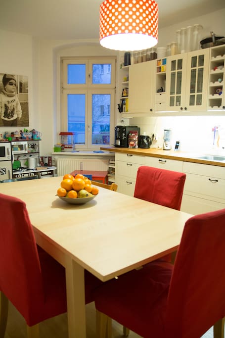 big and full equipped kitchen