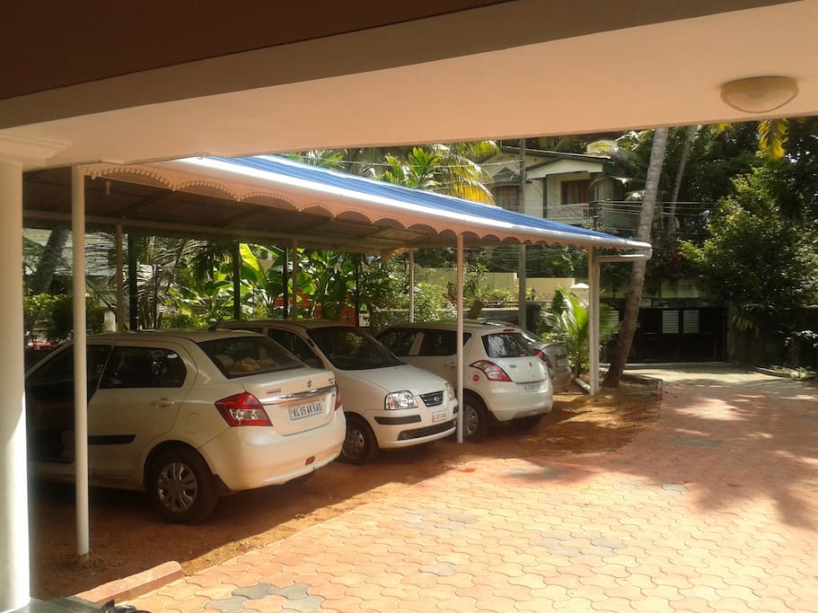 covered parking area