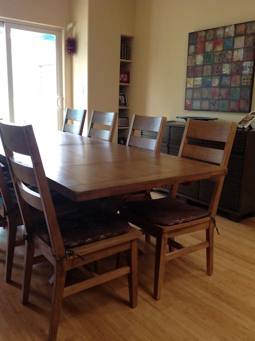 Dining Room: open to Kitchen. Back Deck thru the sliding doors