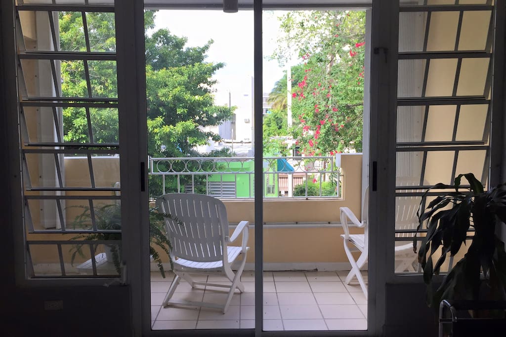 Peaceful balcony.
