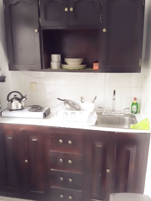 Kitchen with dishware