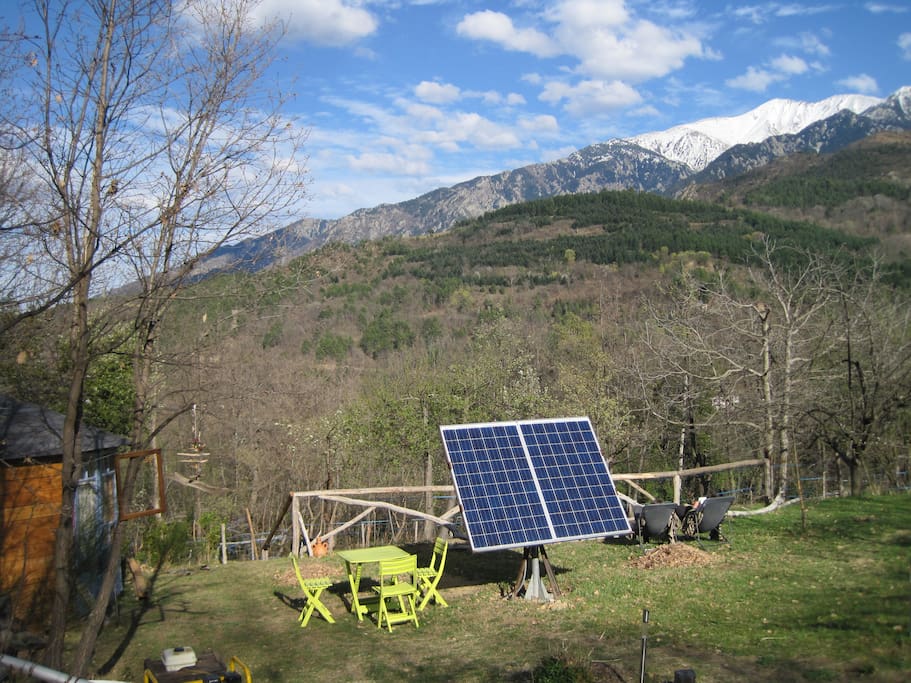 le kiosque vue sur le Canigou