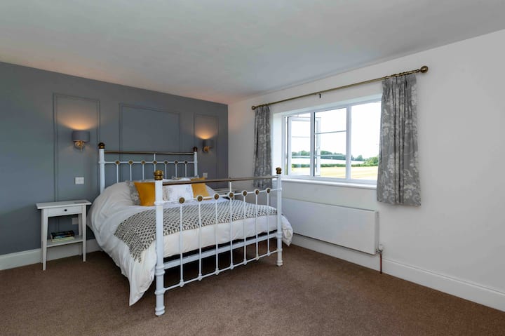Double bedroom with far reaching views
