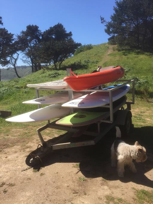 Use of kayaks and Stand up Paddle included