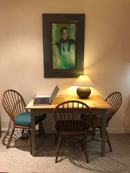 Table for your meals or settle down with your computer to catch up on a bit of work