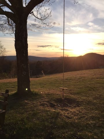 Sunset and Mountain Views