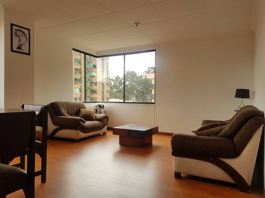Sala y comedor estan en el mismo ambiente