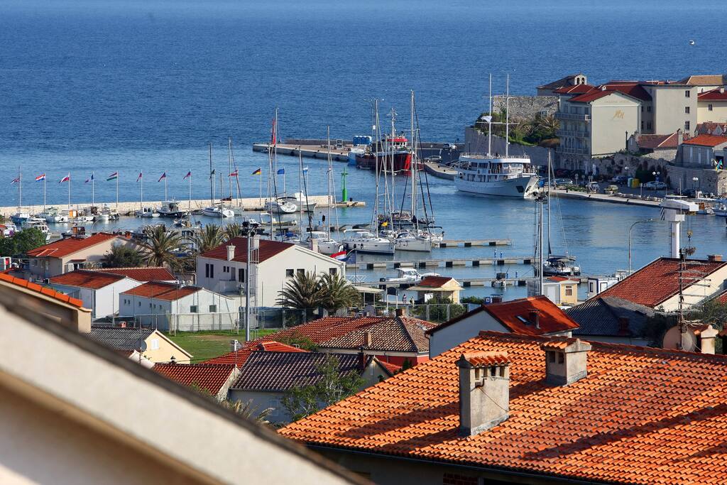 Old Town Rab and Port view