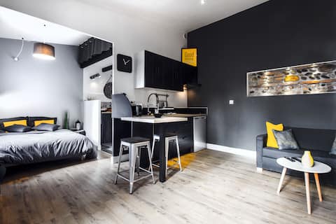 Top Airbnb: Heart Toulouse St Cyprien T1 bis type Loft / AIR CONDITIONING à Toulouse