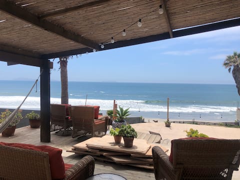 Ocean front + view + mild weather