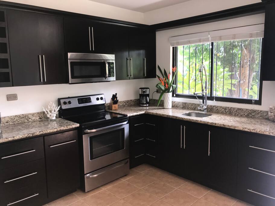 A full-size chef's kitchen