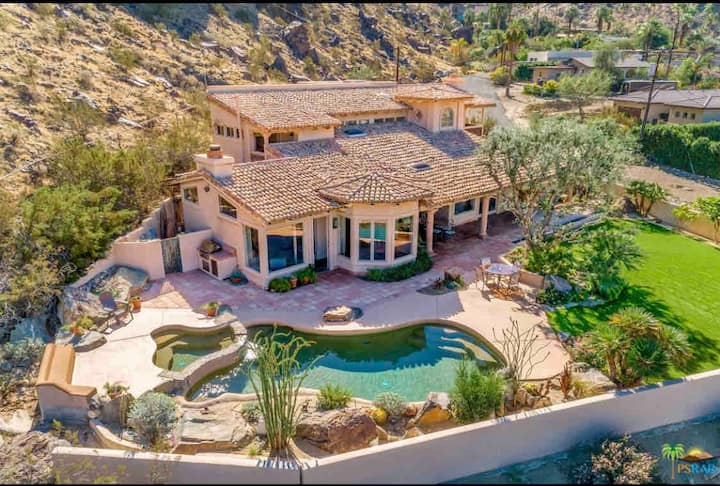 Palm Springs 5br Oasis-pool,spa,hiking,private,pet Friendly,mountain Views,bbq - Palm Springs, CA
