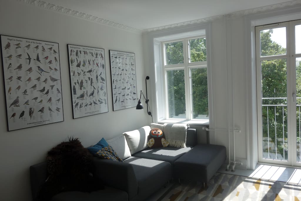 The living room with 'French balcony'